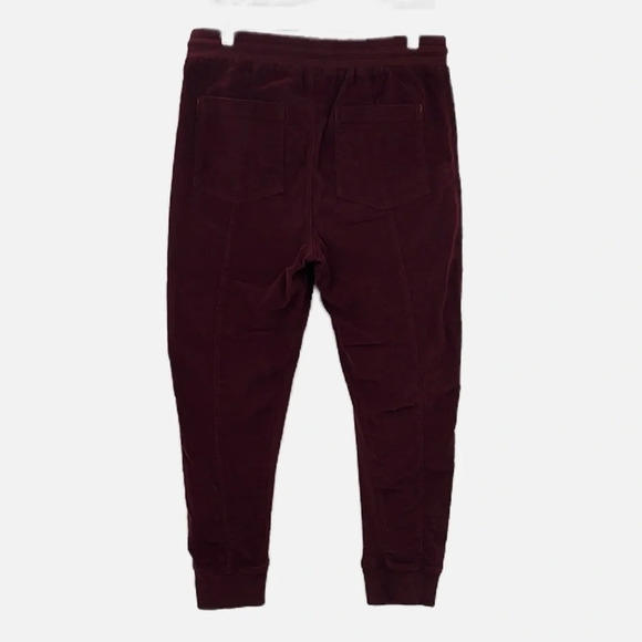 Anthropologie Leigh Corduroy Jogger Pants in Burgundy - Size Medium - Picture 4 of 9